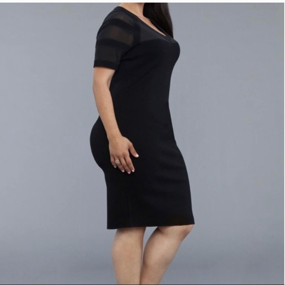 I.B.B.I. Designer Black Bodycon Dress Size 18